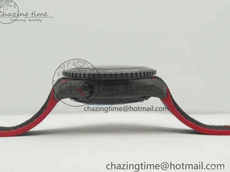 0209 Trendy Planet Ocean 45.5mm Deep Black red Real Ceramic VSF 1:1 Best Edition on Black Nylon Strap A8906 Super Clone 7986